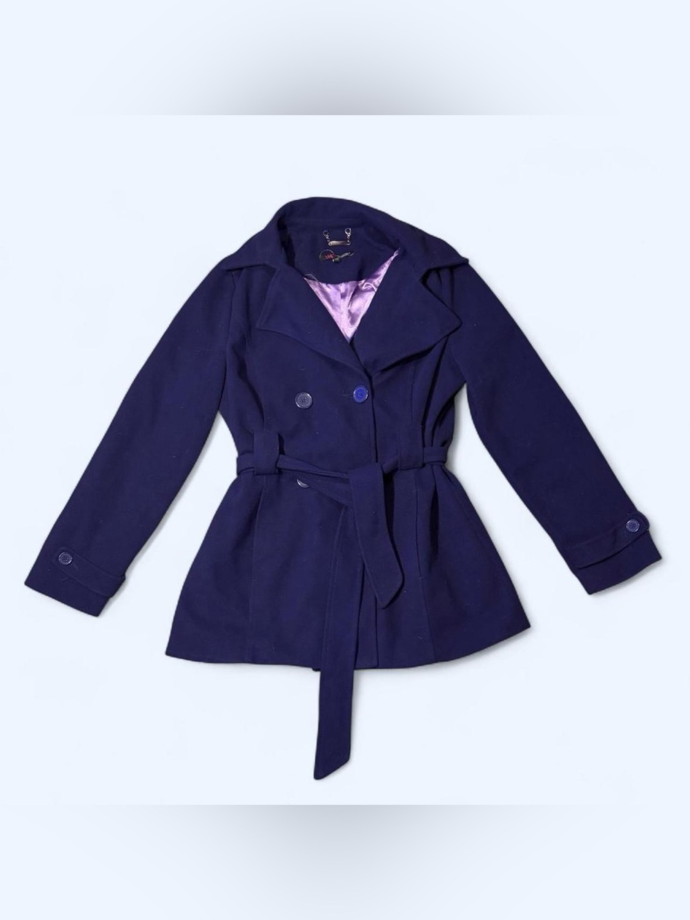 Y2K Coquette Purple Peacoat Jacket by Wishful Park!